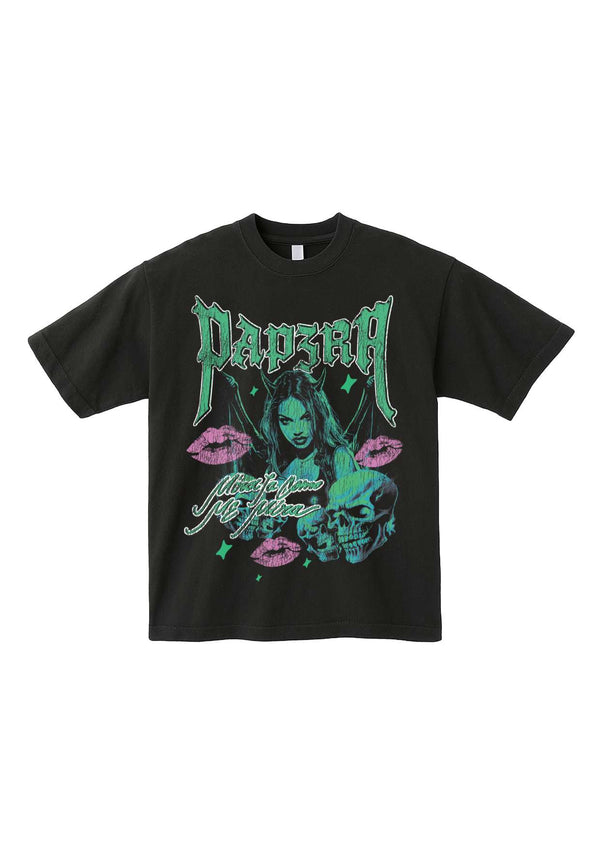 “COMO ME MIRA” Graphic Tee (Black)