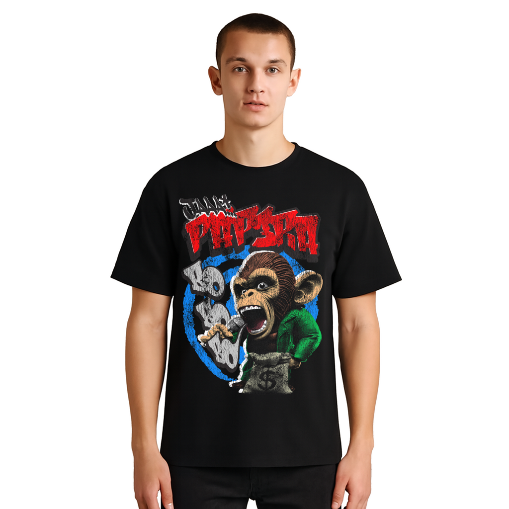 “JAA! PAPERA” Graphic Tee - Black